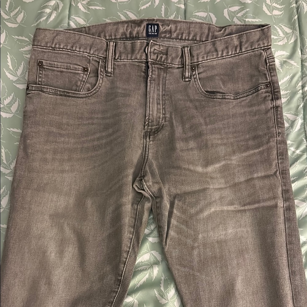 GAP Gray Slim Jeans with Vintage Look